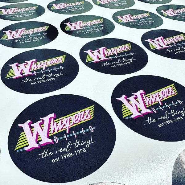 Round labels printing