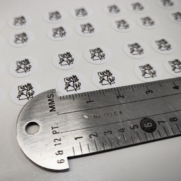 1cm round Stickers