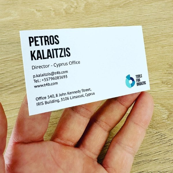 Normal b-card with mat lamination
