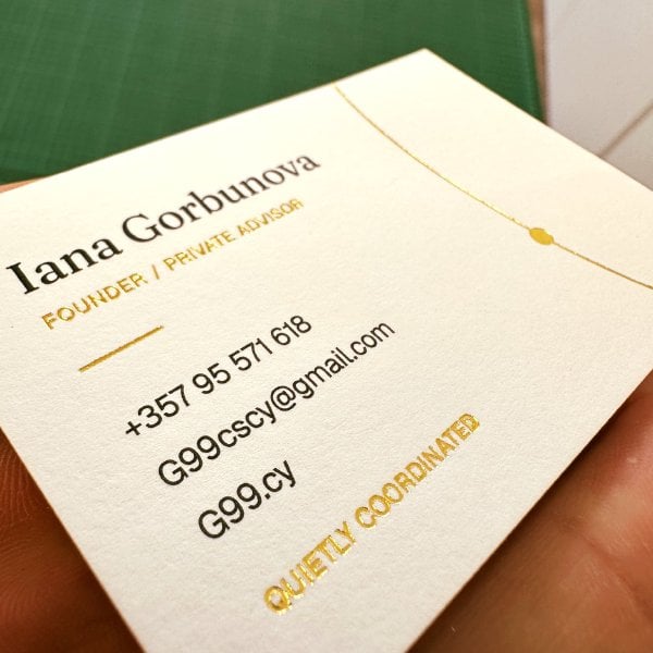 QUIETLY COORDINATED: Bespoke Business Cards. 🖋️✨
Minimalist, elegant, and refined. We crafted …